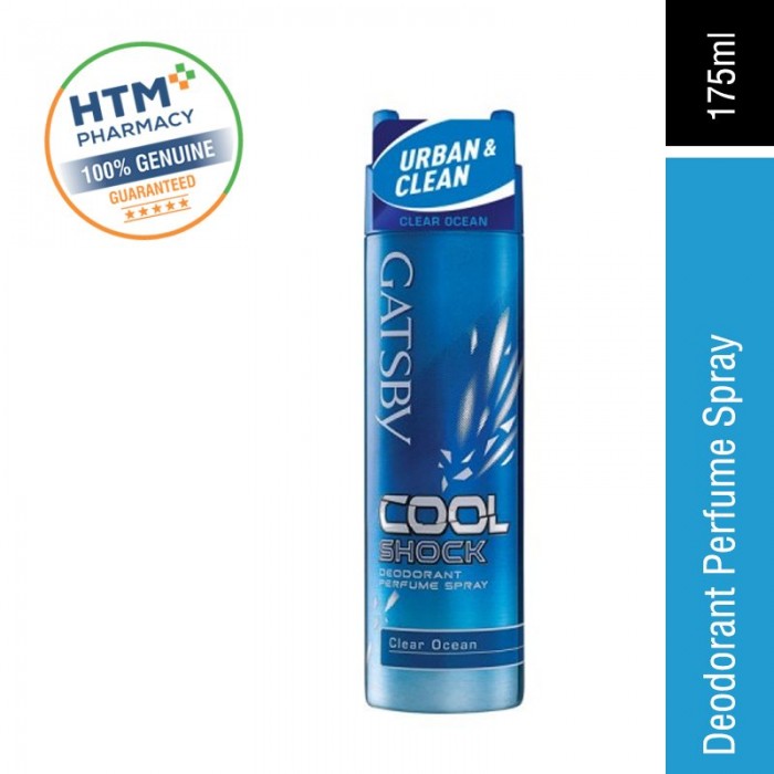 GATSBY DEODORANT SPRAY 175ML - CLEAR OCEAN