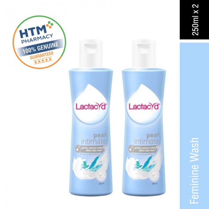 Lactacyd Feminine Hygiene 250ml x 2 - Pearl Intimate (New)