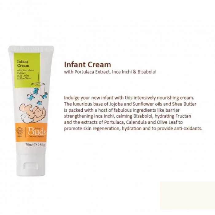 Buds Infant Hydration/ Antioxidant Cream 75 ml with Aloe Vera& Calendula (suitable for 0-6 months)