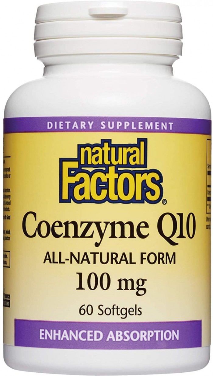 Natural Factors CoQ10 100mg + Omega-3 450mg 45's