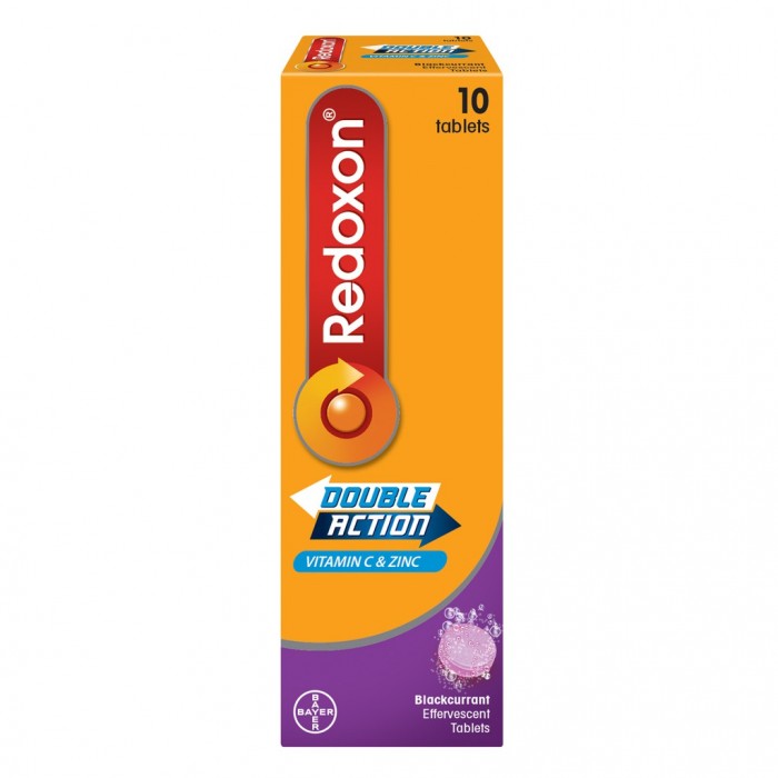 Redoxon Double Action Blackcurrant Effervescent 10'S