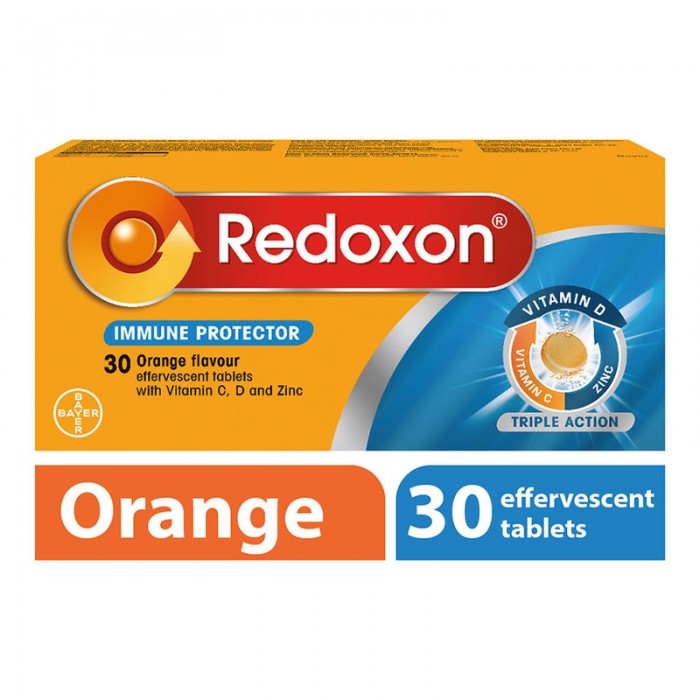 Redoxon Triple Action Effervescent Orange Tablet 30's