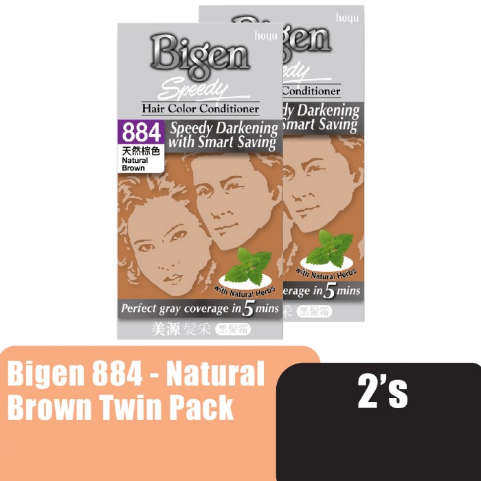 Bigen 884 - Natural Brown Twin Pack