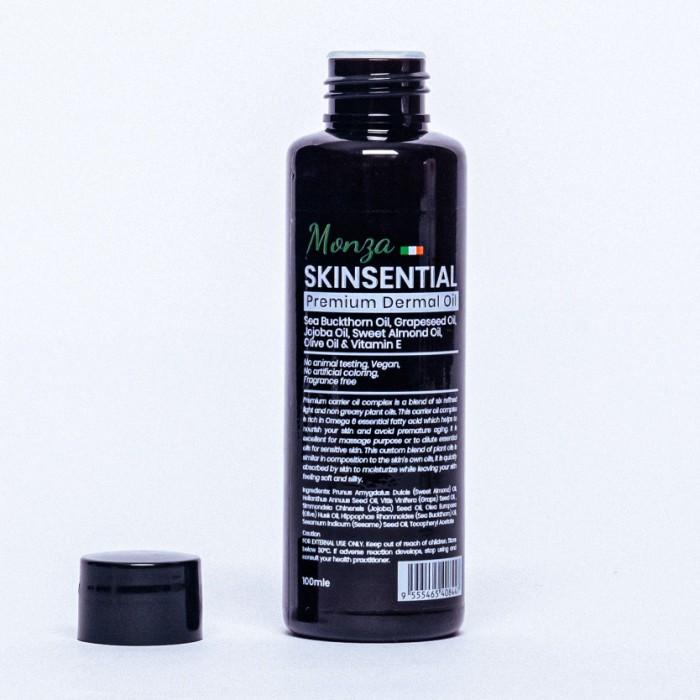 Monza Skinsential Premium Dermal Oil 100g - Jojoba Oil for Massage Aromatherapy Oil Relax Minyak Urut Aromaterapi 精油 按摩精