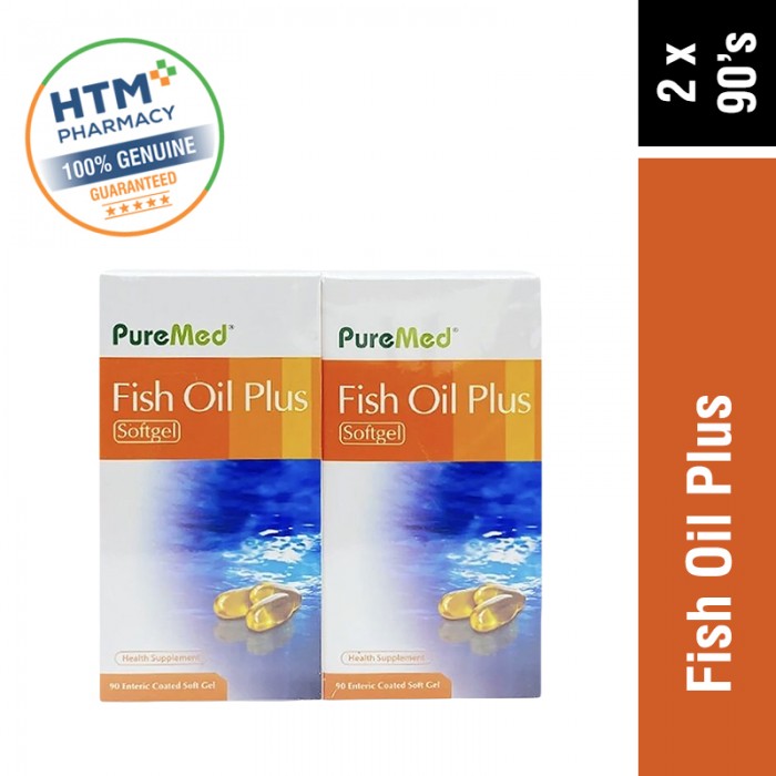 Puremed Fish Oil Plus 90's x 2