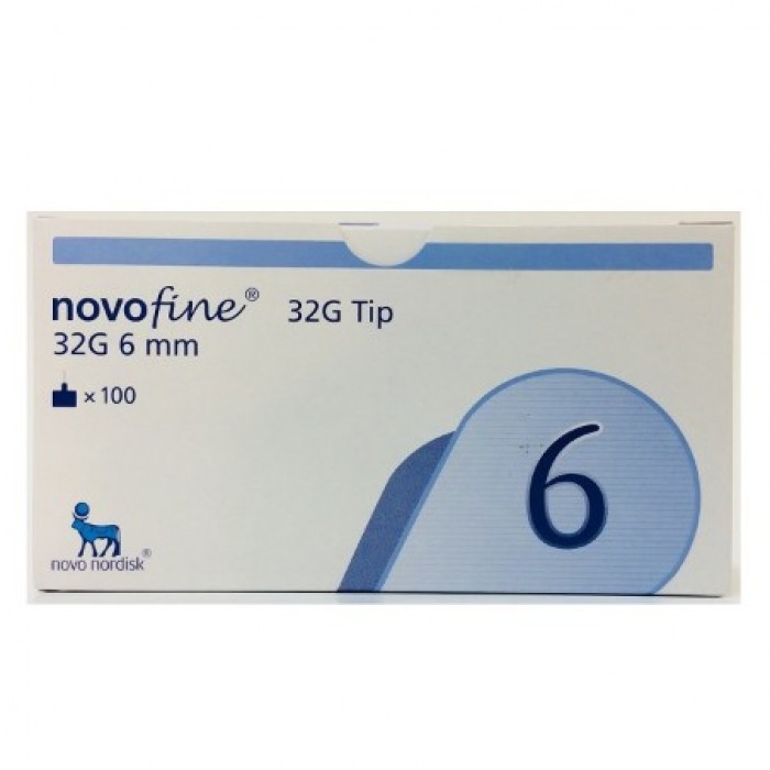 NOVOFINE PEN NEEDLES 32G 6MM 100'S