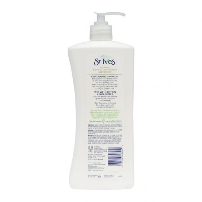 St Ives Body Lotion 400ml - Soothing Oatmeal & Shea Butter