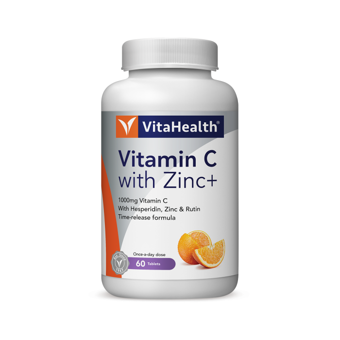 Vitahealth Vitamin C With Zinc+ 30's