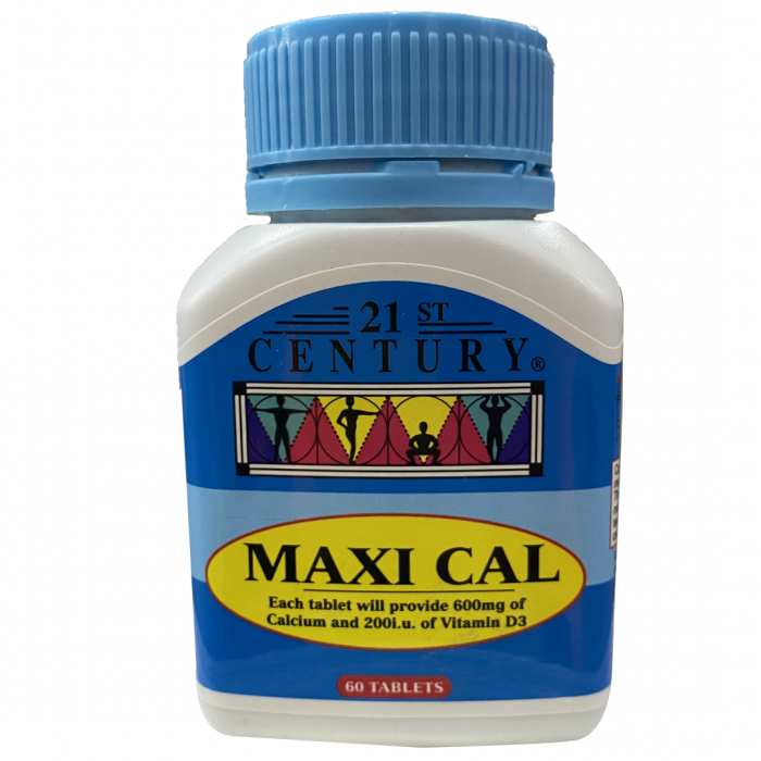 21st Century Maxi Cal 600MG 60'S