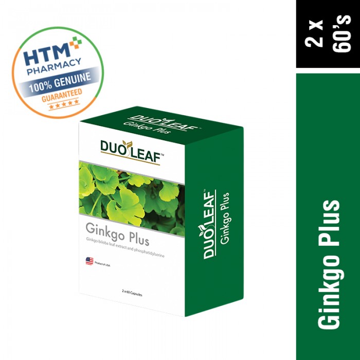 Duoleaf Ginkgo Plus 60's x 2