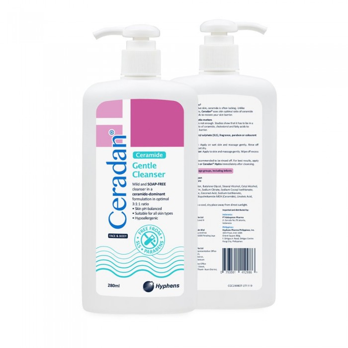 Ceradan Gentle Cleanser 280ml (Mild & Soap Free)