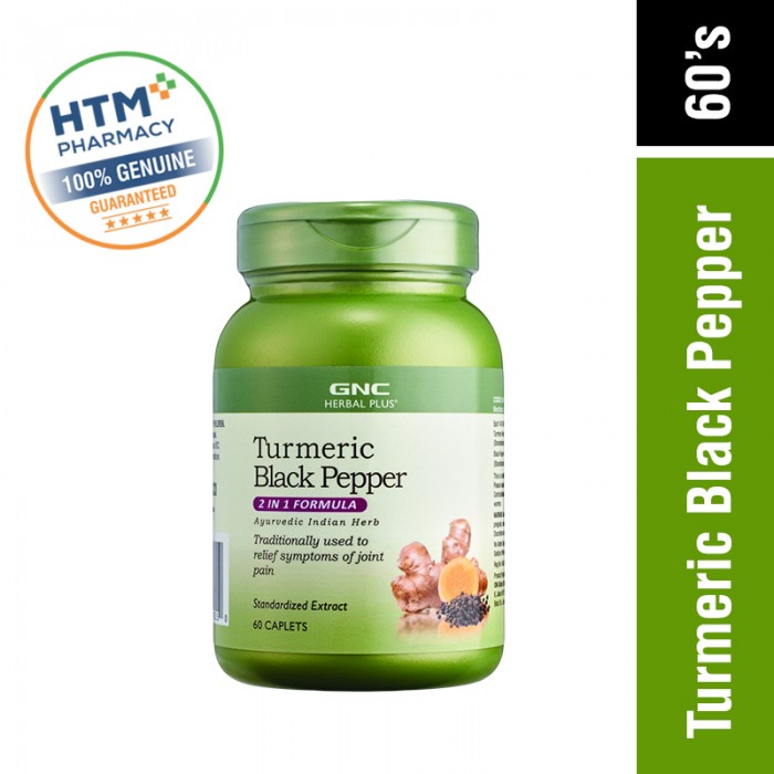 GNC Turmeric Black Pepper 2 in 1 Formula 60's