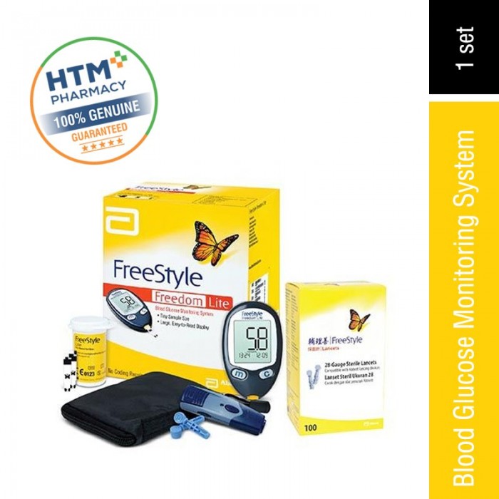 FREESTYLE FREEDOM LITE BLOOD GLUCOSE MONITOR  Free 10'S