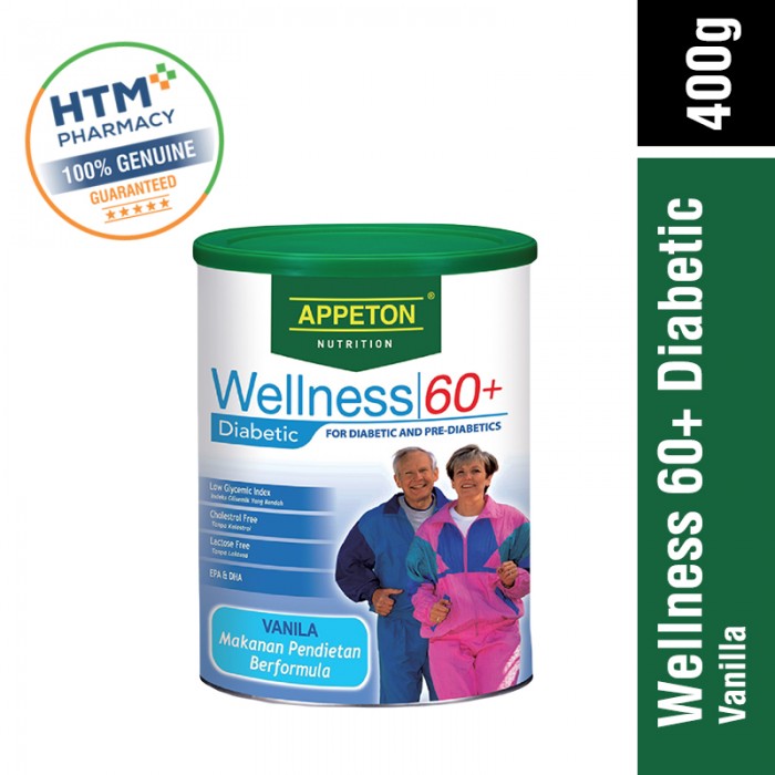 Appeton Wellness 60 + Diabetic 400G Vanilla