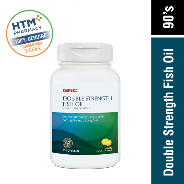 Gnc Double Strength Fish Oil Lemon 90's