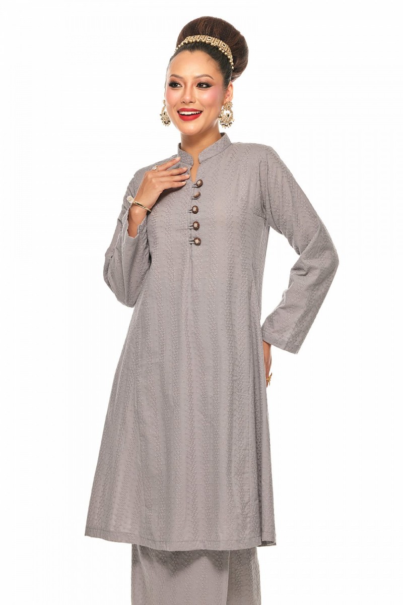 Kurung Riau Putri (Grey)