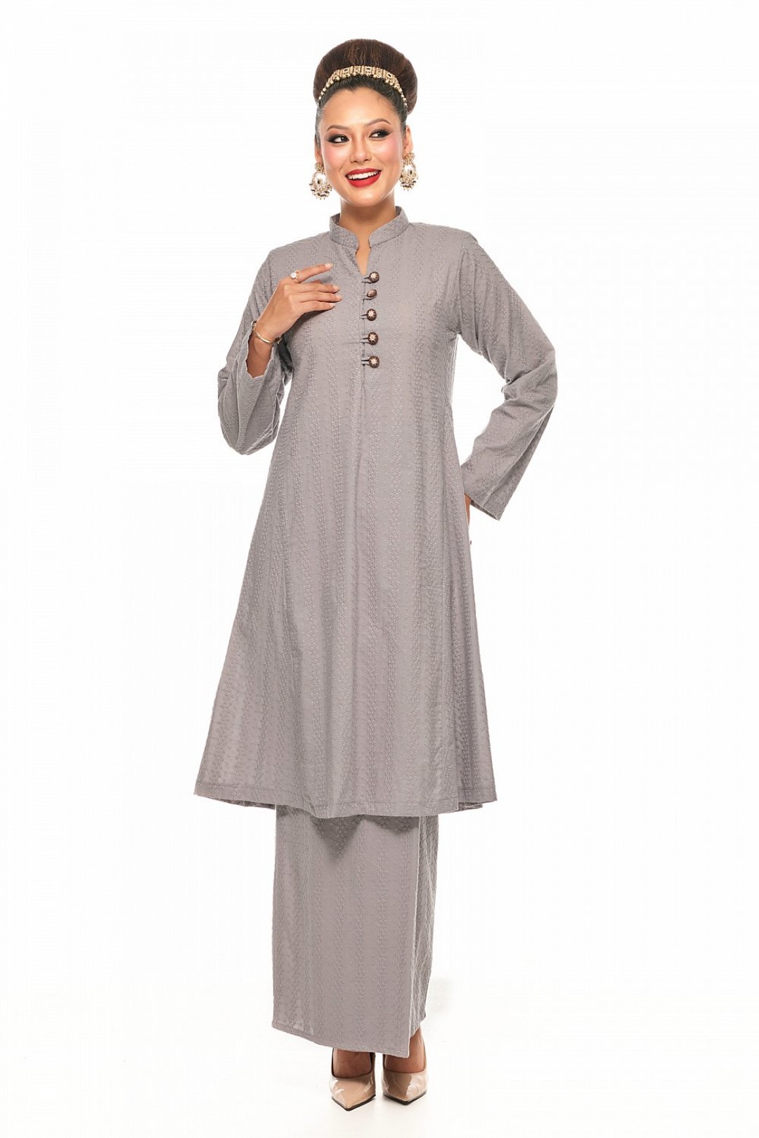 Kurung Riau Putri (Grey)