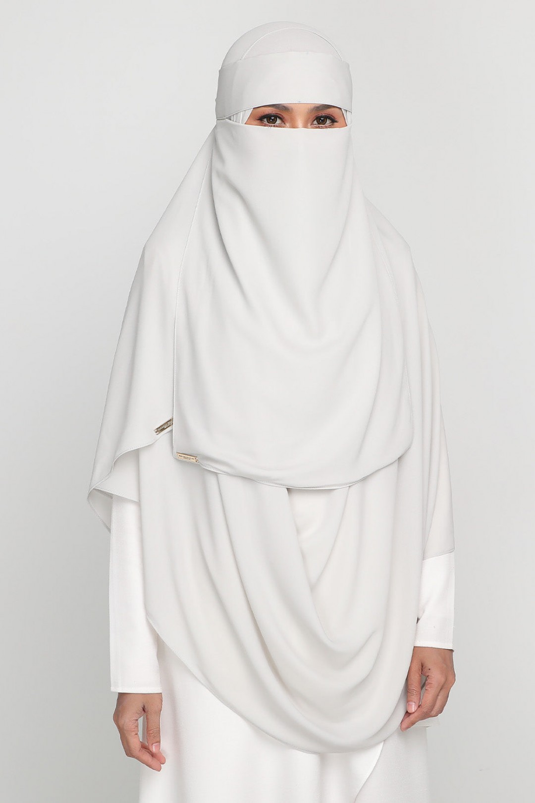 [AS-IS]- Niqab Soft Silver